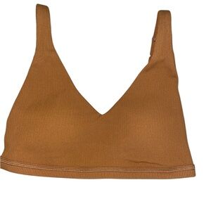 NWT Offline By Aerie Brown Ribbed Bra Size Small